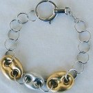 Golden silver bracelet