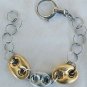 Golden silver bracelet