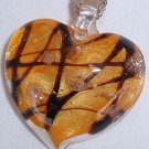 Morano orange heart pendant Morano orange heart pendant