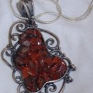 H cut stones+silver chain H cut stones+silver chain