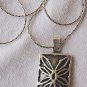 Flower silver pendant