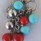 Turquoise red and silver necklace Turquoise red and silver necklace