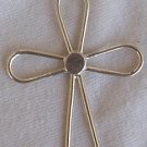 Flower shape silver Cross-1