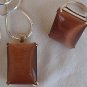 A brown cat eye set-ring&pendant