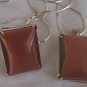 A brown cat eye set-ring&pendant