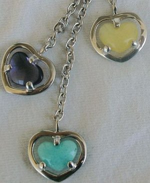3 quartz herats Massimo Ruaro necklace