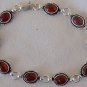 Agate silver bracelet