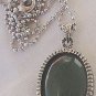 Green agate pendant-F1