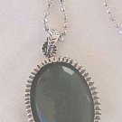 Green agate pendant-F1