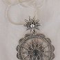 Onyx classic open silver pendant