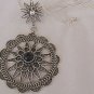 Onyx classic open silver pendant