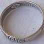 silver band ring