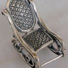 Rocking chair silver miniature
