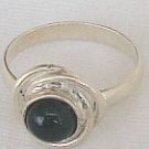 Mini round onyx -ring