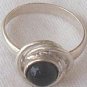 Mini round onyx -ring