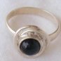 Mini round onyx -ring