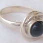 Mini round onyx -ring