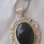 Oynx pendant with beautiful silver frame