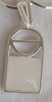 Mini white window pendant