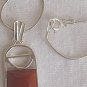 Mini blood stone  window pendant