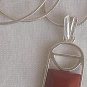 Mini blood stone  window pendant