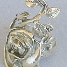 Rose silver ring