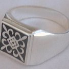 Man knight silver ring