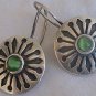oriental green cat eye earrings