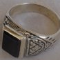 Onyx  surface men ring-B