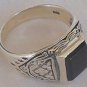 Onyx surface men ring-B