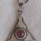 Triangle  red  pendant