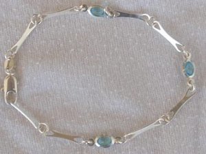 Light blue crystal bracelet