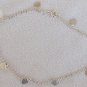 8 silver hearts anklet