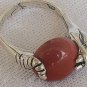 Blood stone snake ring
