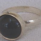 Silver onyx ring-C