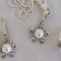 White artificial pearls set