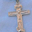 Catholic silver cross-DI