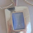 Light blue cat eye pendant