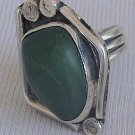 Green glass hand made ring-HMG-10 Green glass hand made ring-HMG-10