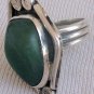 Green glass hand made ring-HMG-10