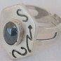 Silver onyx ring