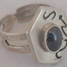 Silver onyx ring