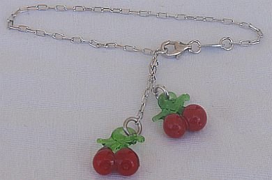 Cherry bracelet