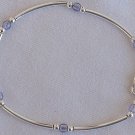 Light purple silver bracelet-AB