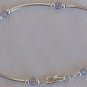Light purple silver bracelet-AB