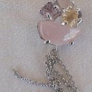 Quartz and crysatl pendant