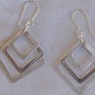 Trendy Triple windows earrings