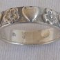 Herats and flowers silver ring