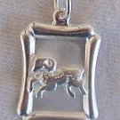 Capricorn -B zodiac silver pendant