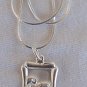 Capricorn -B zodiac silver pendant